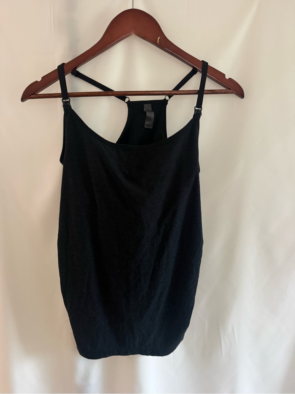 Beyond the Bump Black Racerback Nursing Tank